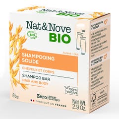 NAT&NOVE BIO Certified Solide Organic Hair &amp; Body Shampoo 85g