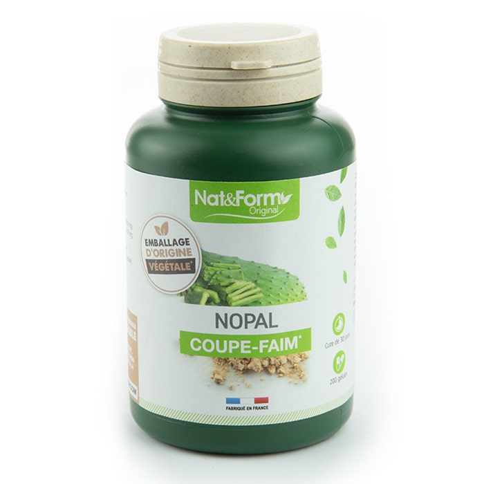 Nopal appetite suppressant x200 capsules Nat&Form