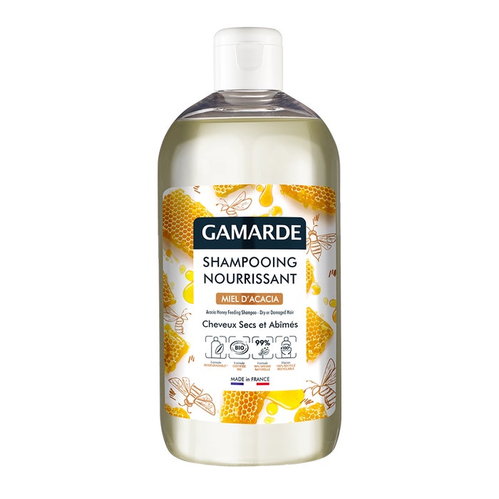 Nourishing Shampoo Organic Acacia Honey 500 ml Gamarde