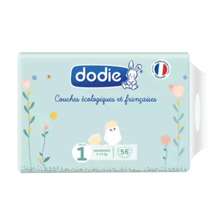 Ecological and French nappies x56 Size 1 Dodie