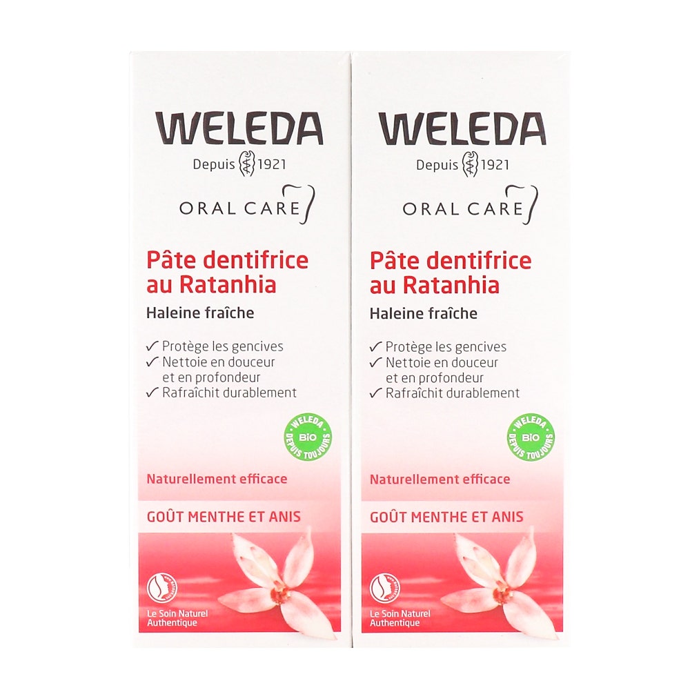 Weleda Ratanhia Toothpaste Duo 2x75 ml