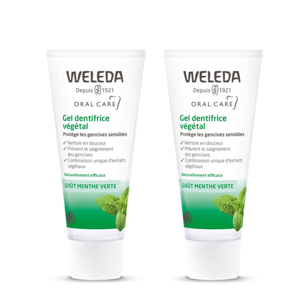 Weleda Plant Toothpaste Gel Spearmint flavor 2x75ml
