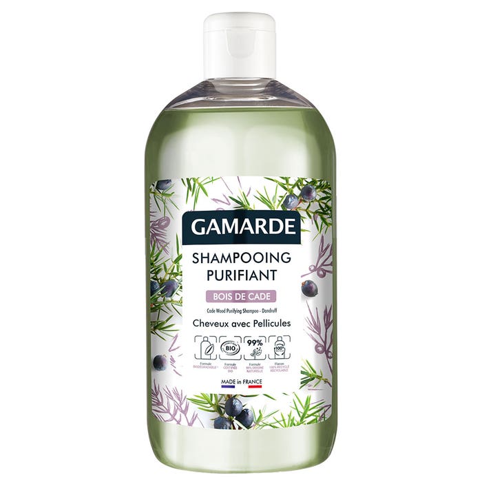 Organic Purifying Shampoo Anti Dandruff 500ml Gamarde