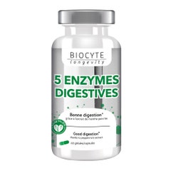 Biocyte 5 Enzymes 60 Capsules Longevity