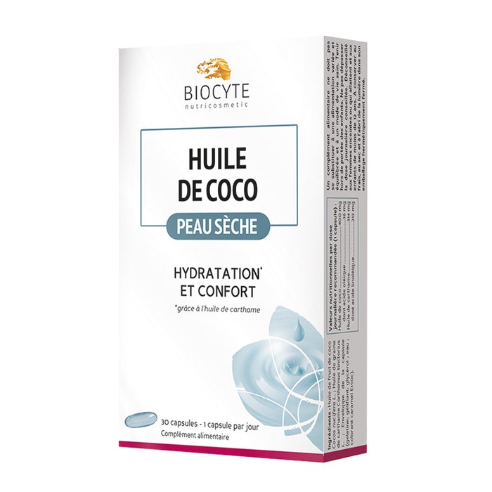 Biocyte Coco Oil Dry Skin 30 Capsules