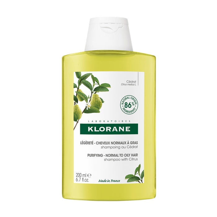 Shampoo With Citrus Pulp 200ml Cedrat Normal hair frequent use Klorane