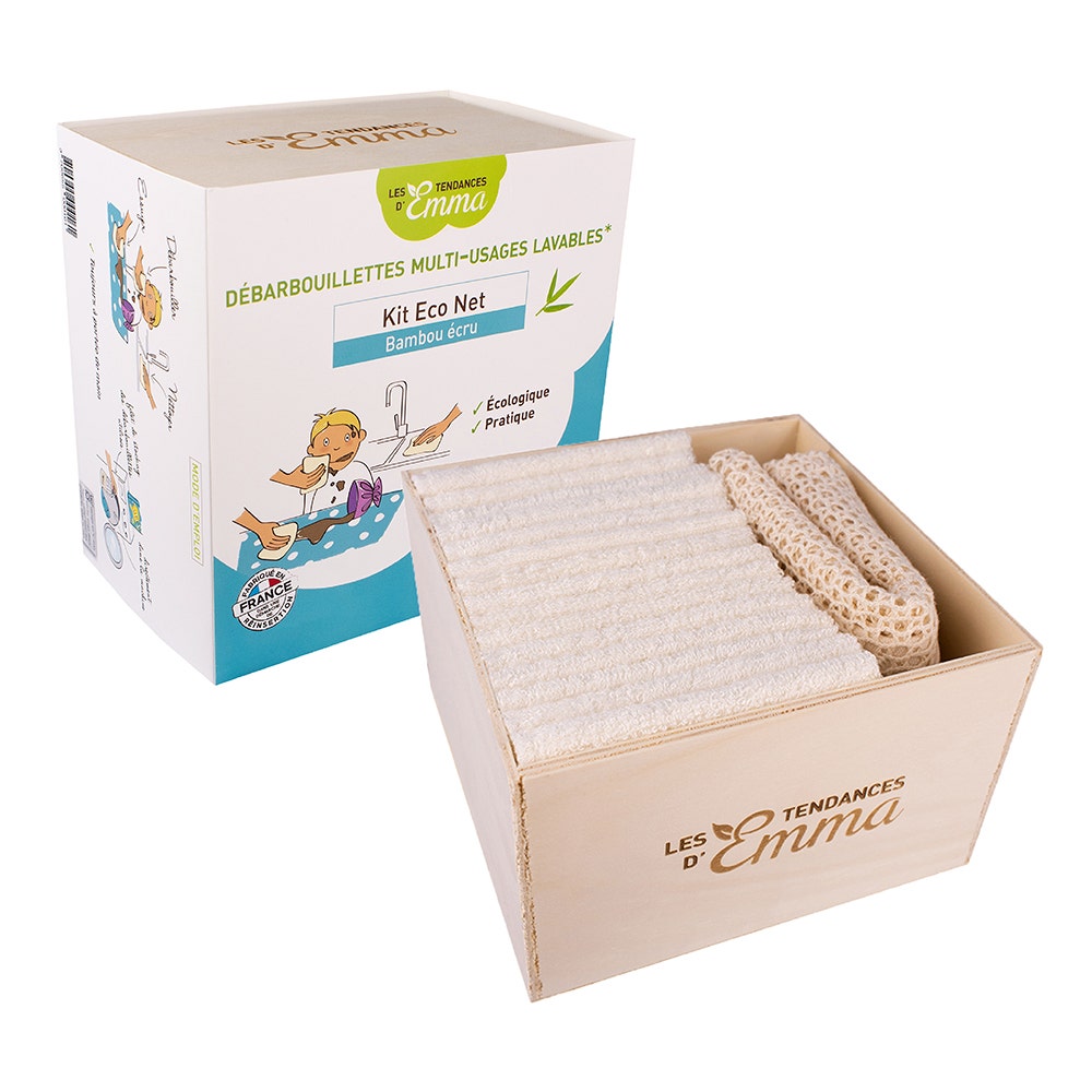 Les Tendances D'Emma Eco Net Kit Eco Net Organic Cotton 15 Washcloths x15