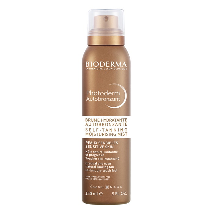 Bioderma Photoderm Moisturising Tanning Spray Dry Touch Sensitive Skins Peaux sensibles 150ml