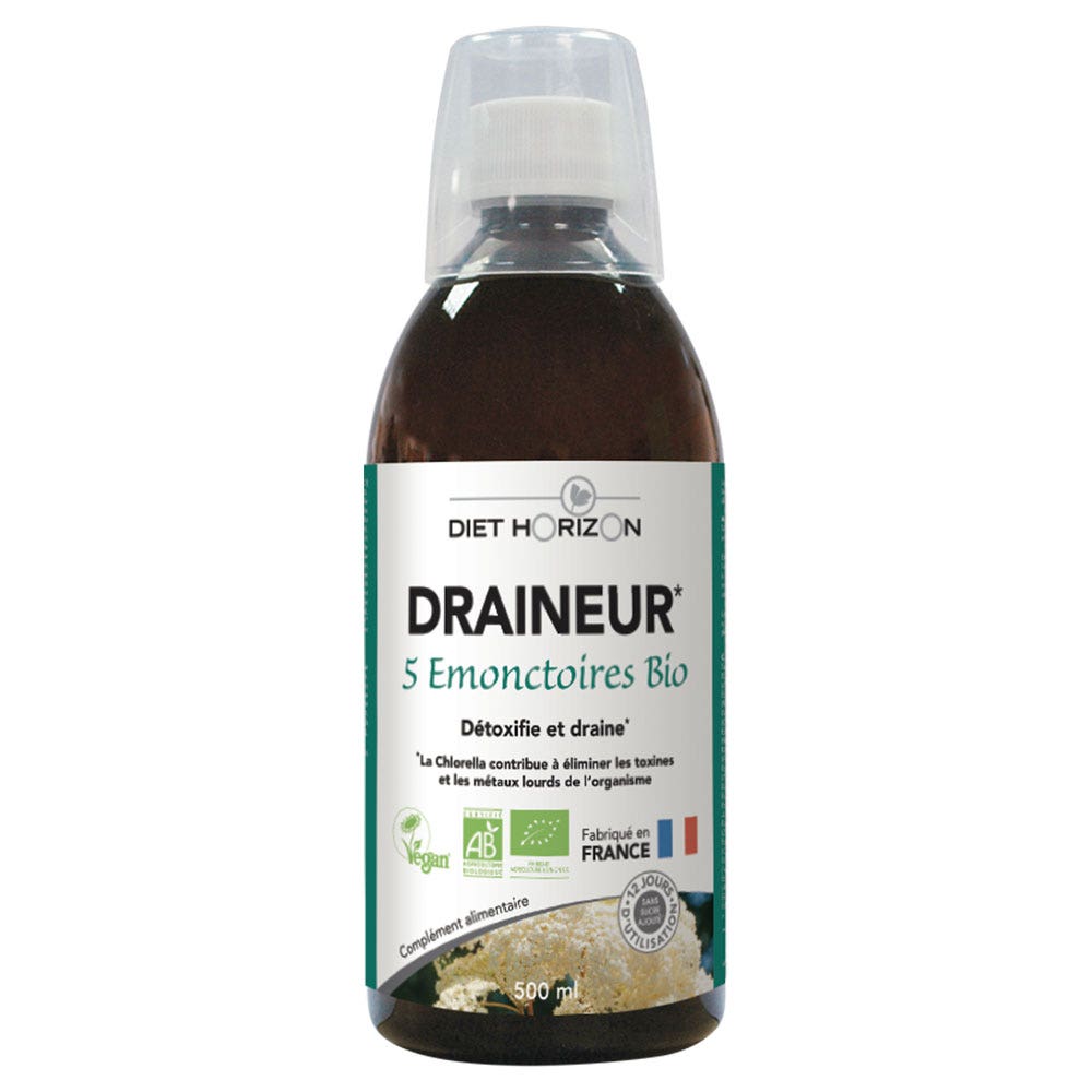 Diet Horizon Draineur 5 émonctoires Bio 500ml