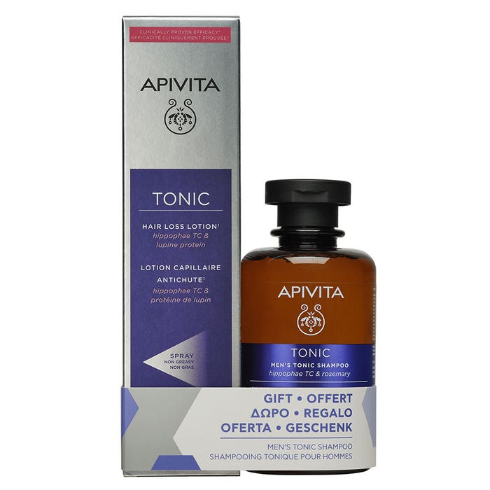 Anti-Hair Loss Shampoo and Lotion Tonic Man Apivita