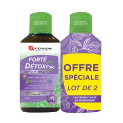 Forté Pharma Forté Détox Natural Liver Detoxifier enriched with Desmodium 2x500ml