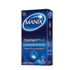 Manix Contact Plus Finesse and Extra lubrication condoms x14