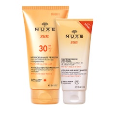 Nuxe Sun Melting Milk SPF30 + After-Sun Shower Shampoo