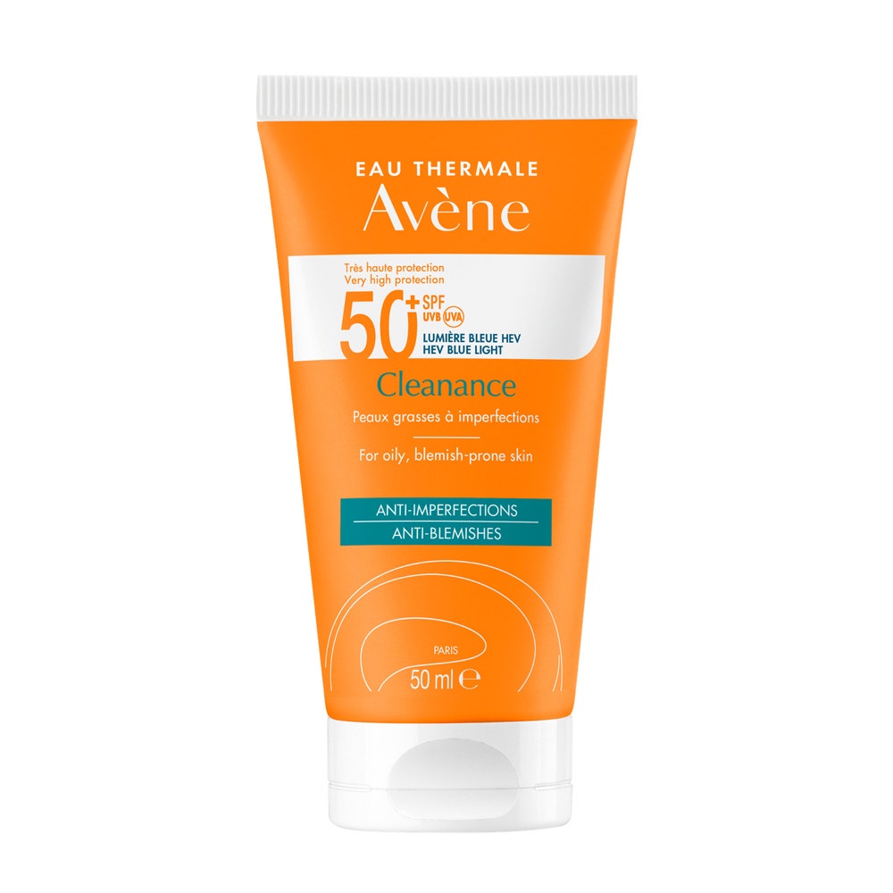 Avène Cleanance SPF50+ UVB UVA Blue Light HEV Oily to blemish-prone skin 50ml