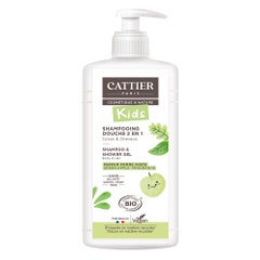 Cattier Cattier Shower Gel Detangling Shampoo 2-in-1 Green Apple Fragrance 500ml