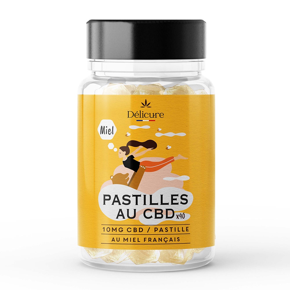 Delicure CBD CBD Pastilles 10mg Honey French x40 Candies