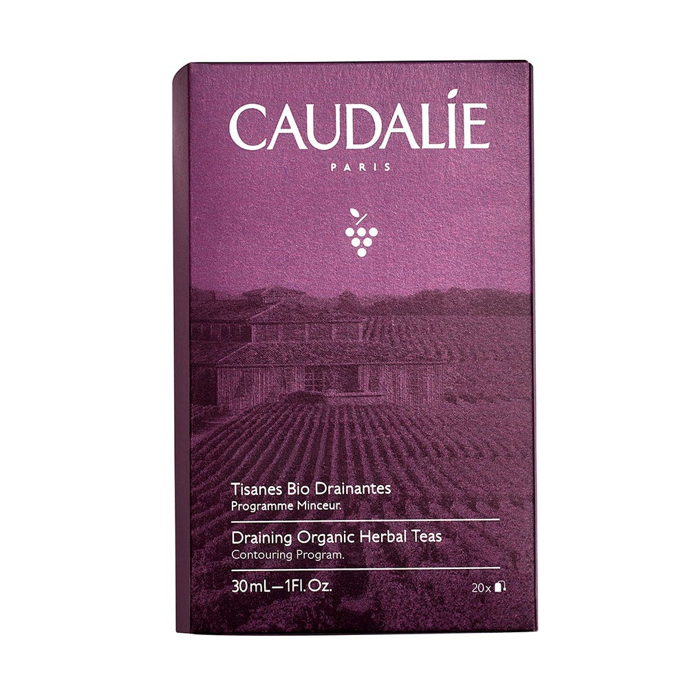 Caudalie Vinosculpt Draining Organic Herbal Teas Slimming program 20 Sachets