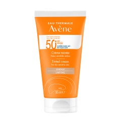 Avène Solar Tinted Cream Spf50+ Peaux sensibles sèches Avène 50ml