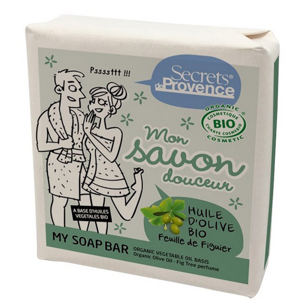 Secrets de Provence Olive oil soap with fig leaf fragrance 100 g