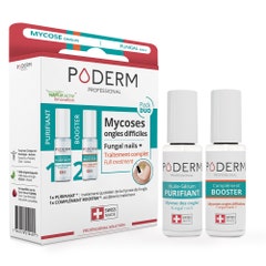 Poderm Duo pack for fungal infections and difficult nails 2x8 ml