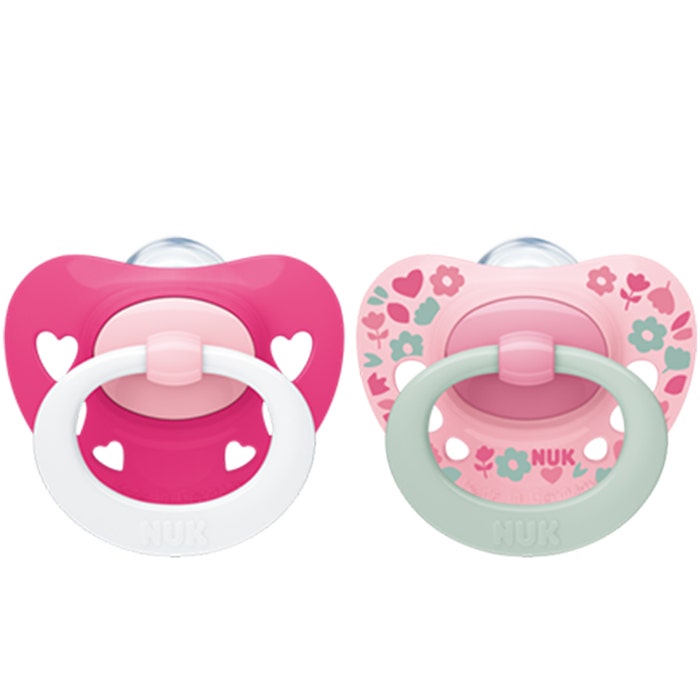 Nuk Signature physiological soothers 6 to 18 months x2