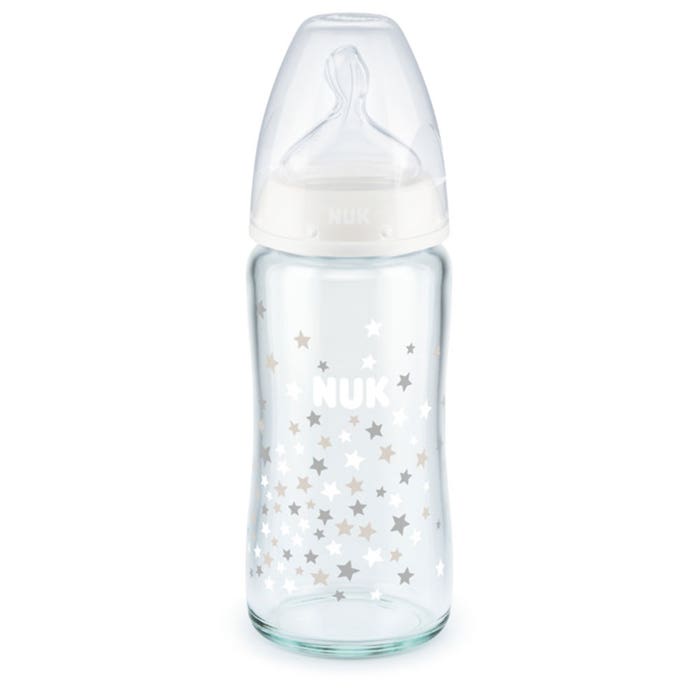 Nuk First Choice+ with Temperature Control Feeding bottle Stars