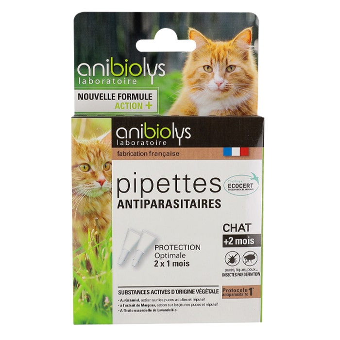 Cat Pest Control Pipettes + 12 Months x2 Anibiolys