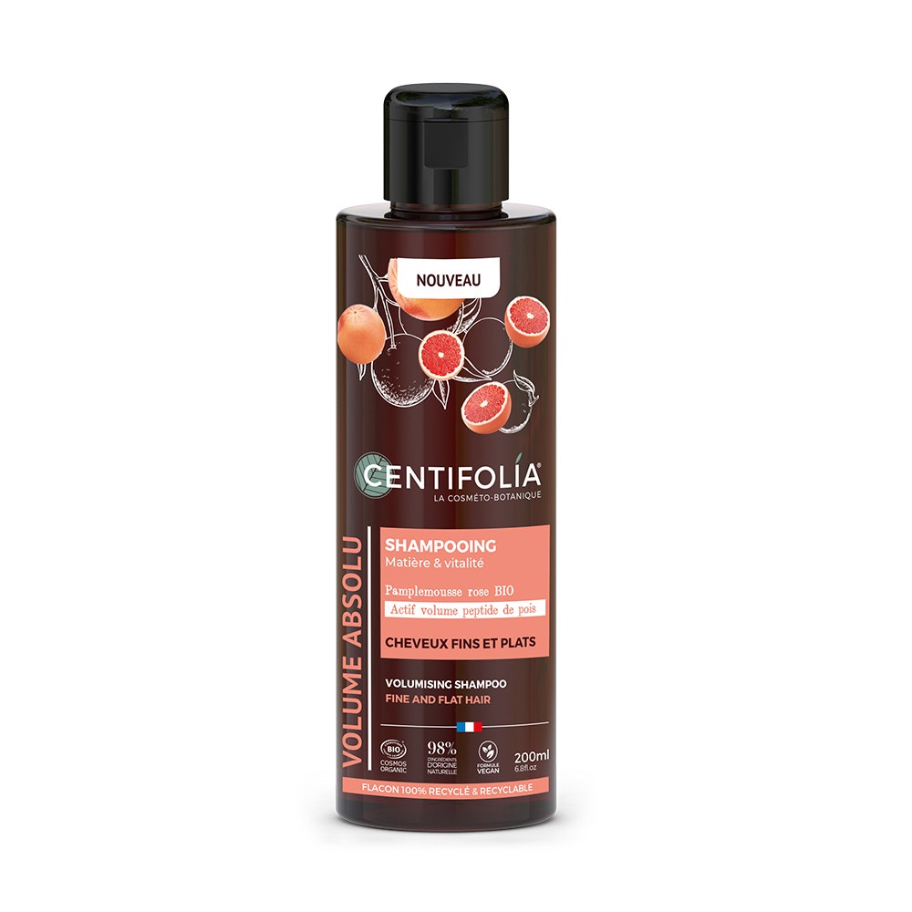 Centifolia Volume Grapefruit and rose organic shampoo fine, flat hair 200 ml