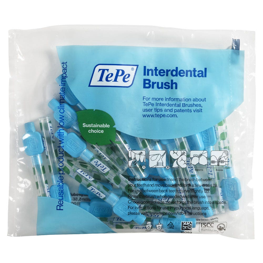 Tepe Original ecofriendly interdental brushes 0.6mm blue x20 Easypara