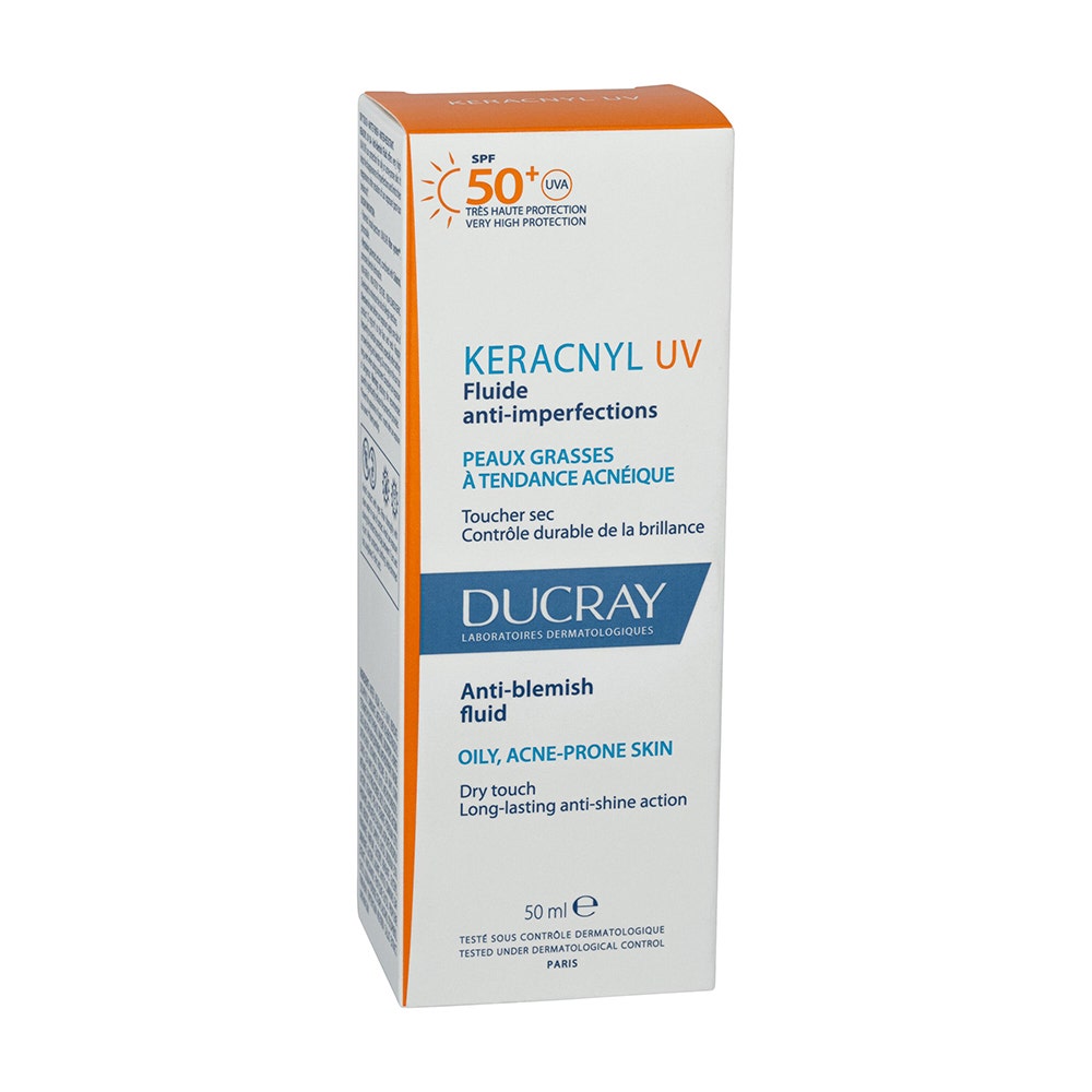 Ducray Keracnyl Fluide anti-imperfections SPF50+ Oily skin with a tendency to acne 50ml
