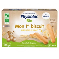 Physiolac My 1st Bioes Natural Banana Flavour Biscuit From 10 Months 120g
