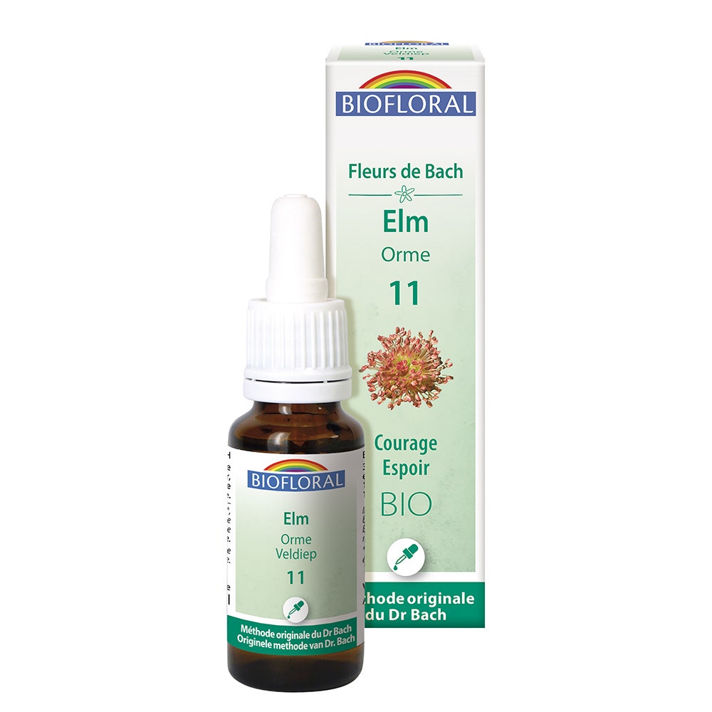 Biofloral No 11 Elm Bio Demeter Bach Flower Remedies Courage Hope 25ml
