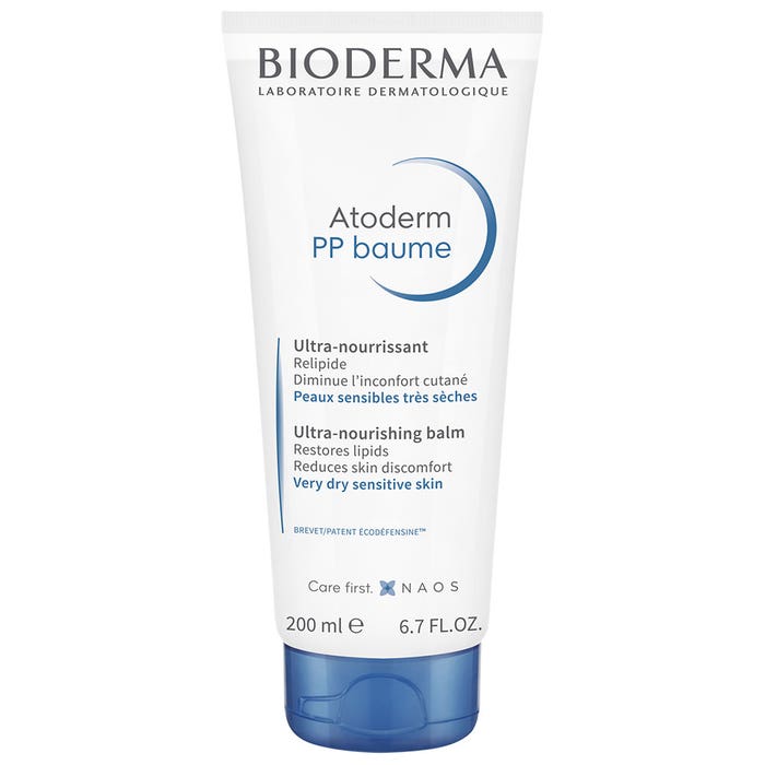 Bioderma Atoderm PP Pp Ultra Nourishing Balm Face And Body Peaux sèches et sensibles 200ml