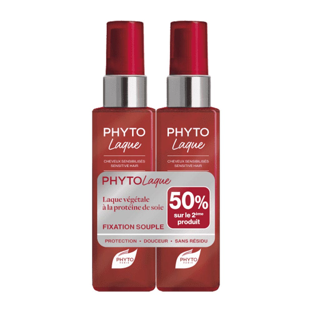 Phyto Paris Phytolaque Botanical Silk Hairspray Sensitised Hair 2x100ml