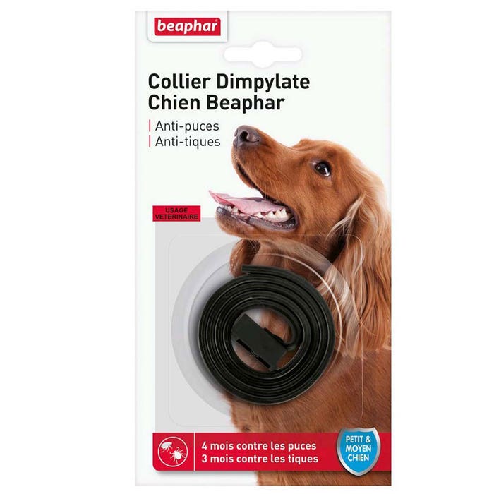 Dimpylate Small & Medium Dog Collar Flea and tick repellent Beaphar