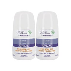 Eau thermale Jonzac Hypoallergenic Organic Anti Perspirant 24 Hr Roll-On Sensitive skin 2x50ml