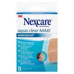 Nexcare Aqua Clear Maxi Waterproof Plasters x5