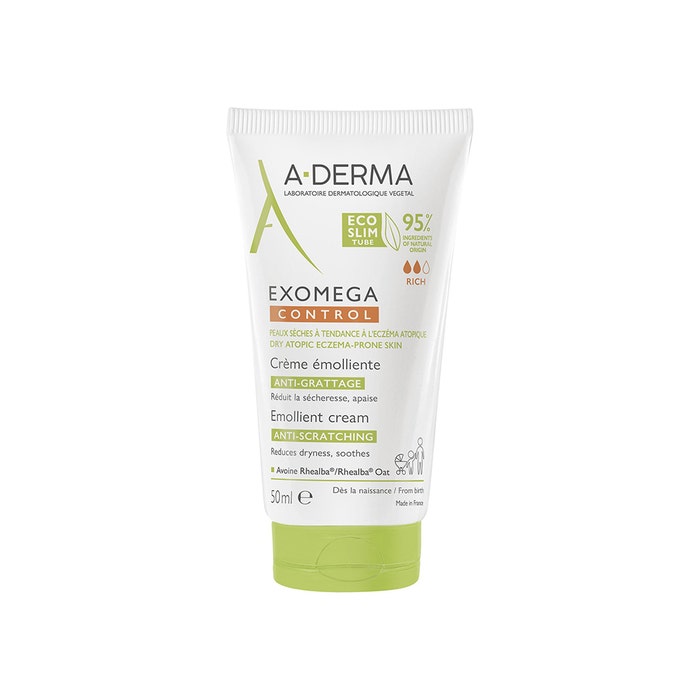 A-Derma Exomega Control Emollient anti-scratch cream Dry skin prone to atopic eczema 50ml