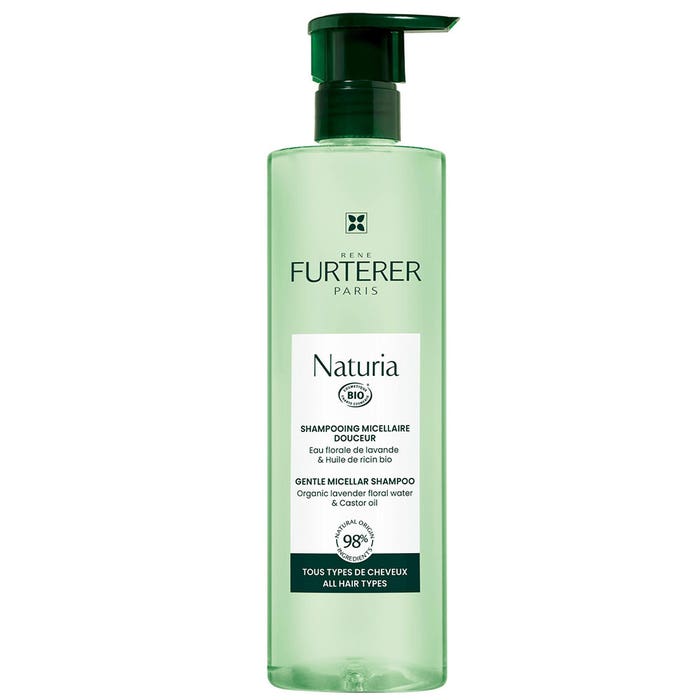 Organic Gentle Micellar Shampoo 400ml Naturia René Furterer