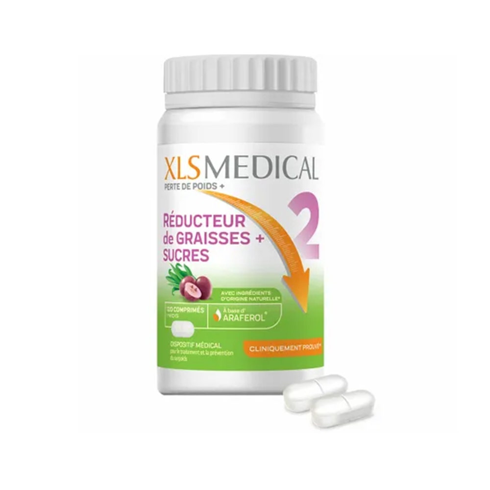 Xl-S Medical Fat reducer + sugars Médical 120 comprimés