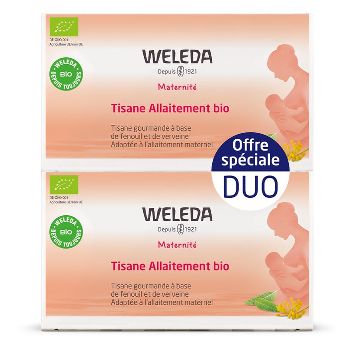 Weleda Duo Milk feeding herbal tea verbena Bioes 2x20 sachets