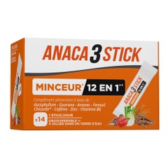 Anaca3 Slimming Stick 12 in 1 14 sticks