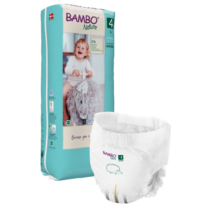 Bambo Nature Nappies Size 4 7 to 14 kg x40