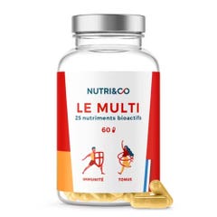 NUTRI&CO The Multi 25 bioactive nutrients Immunity and antioxidants 60 capsules