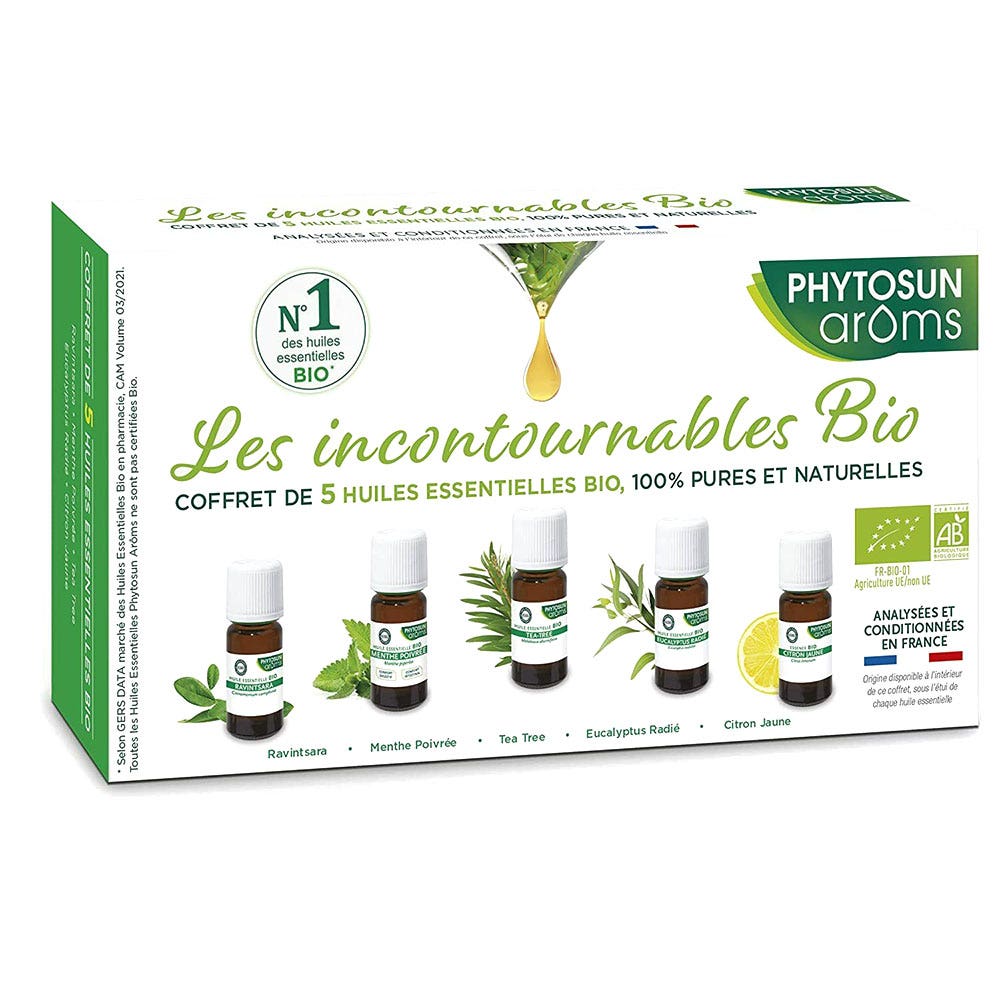 Phytosun Aroms Giftboxes of 5 Bioes Essential Oils