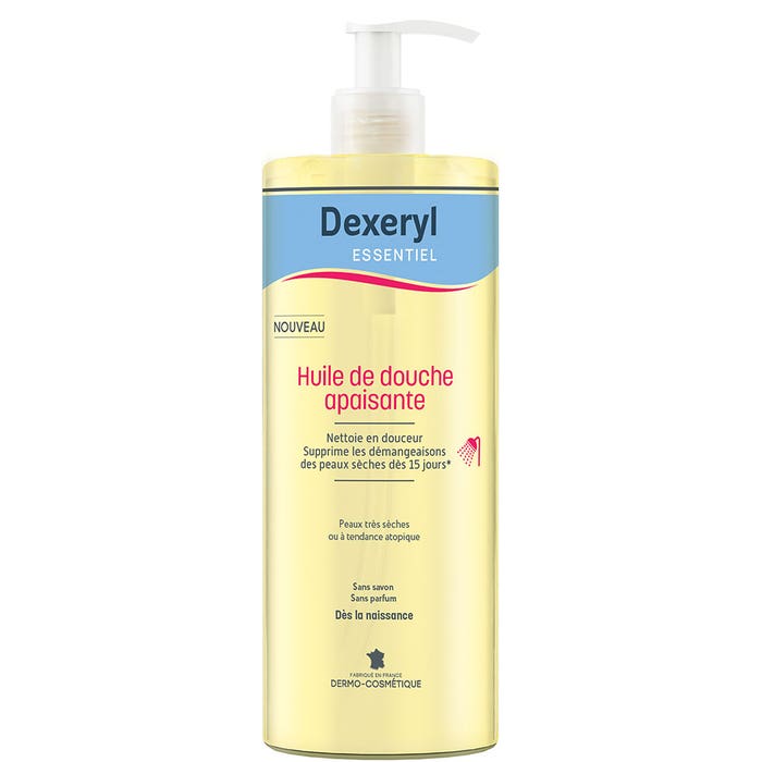 Dexeryl Soothing shower oil Very dry or atopy-prone skin 500ml
