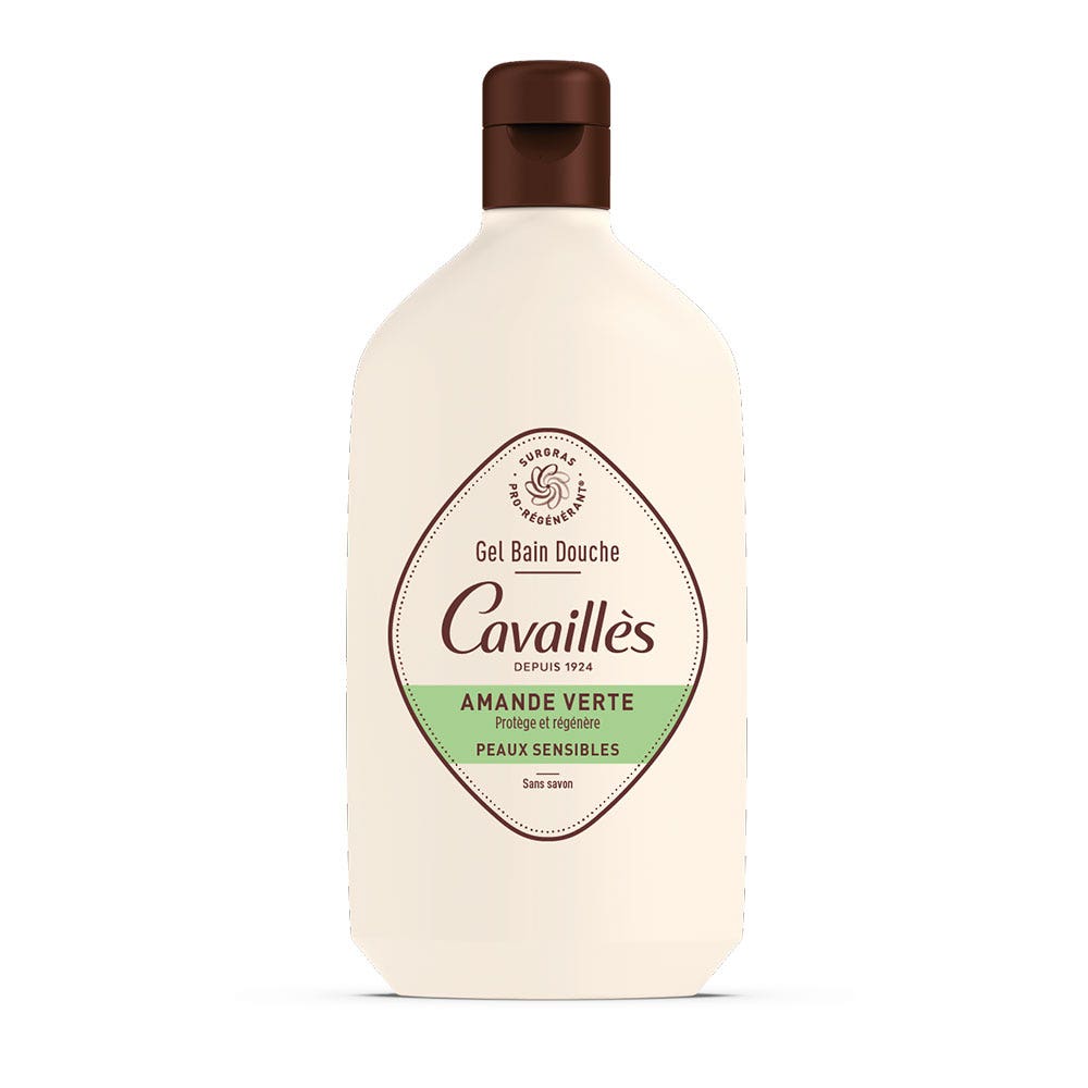 Cavaillès Green Almond Bath &amp; Shower Gel Sensitive Skin 400ml