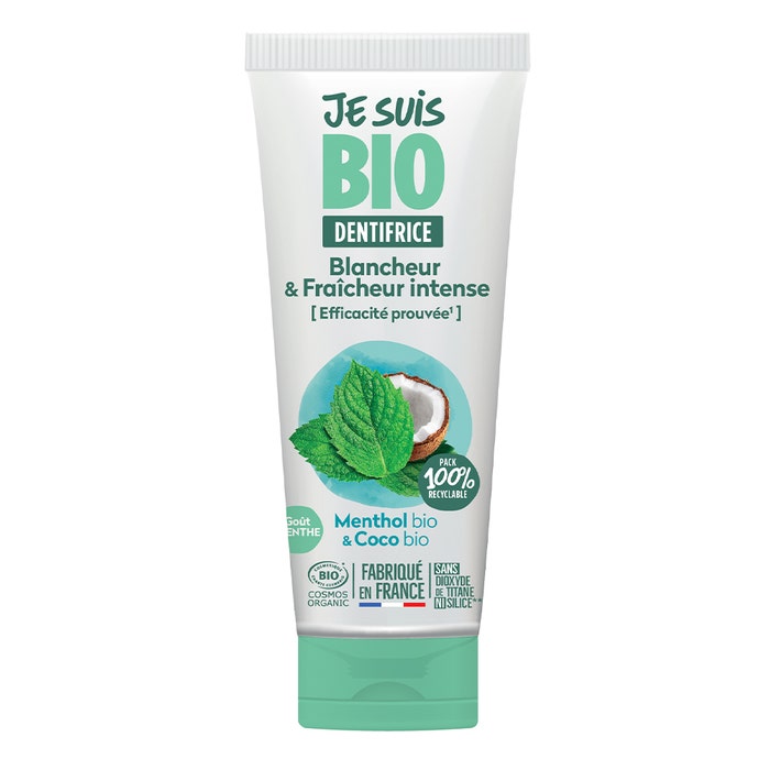 Je suis Bio Toothpaste Whitening & Intensive Freshness Mint and Coco 75ml