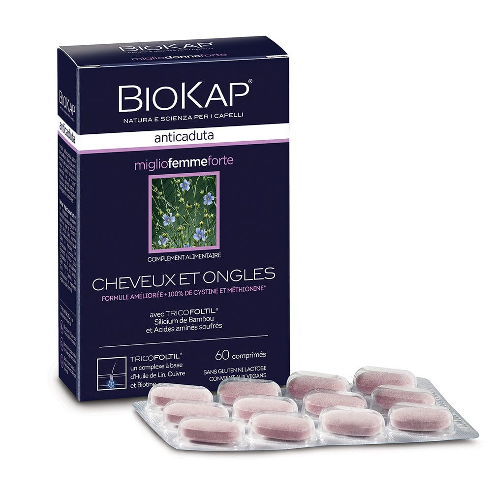 Biokap Anticaduta Anti Hair Loss Treatment For Women X 60 Capsules