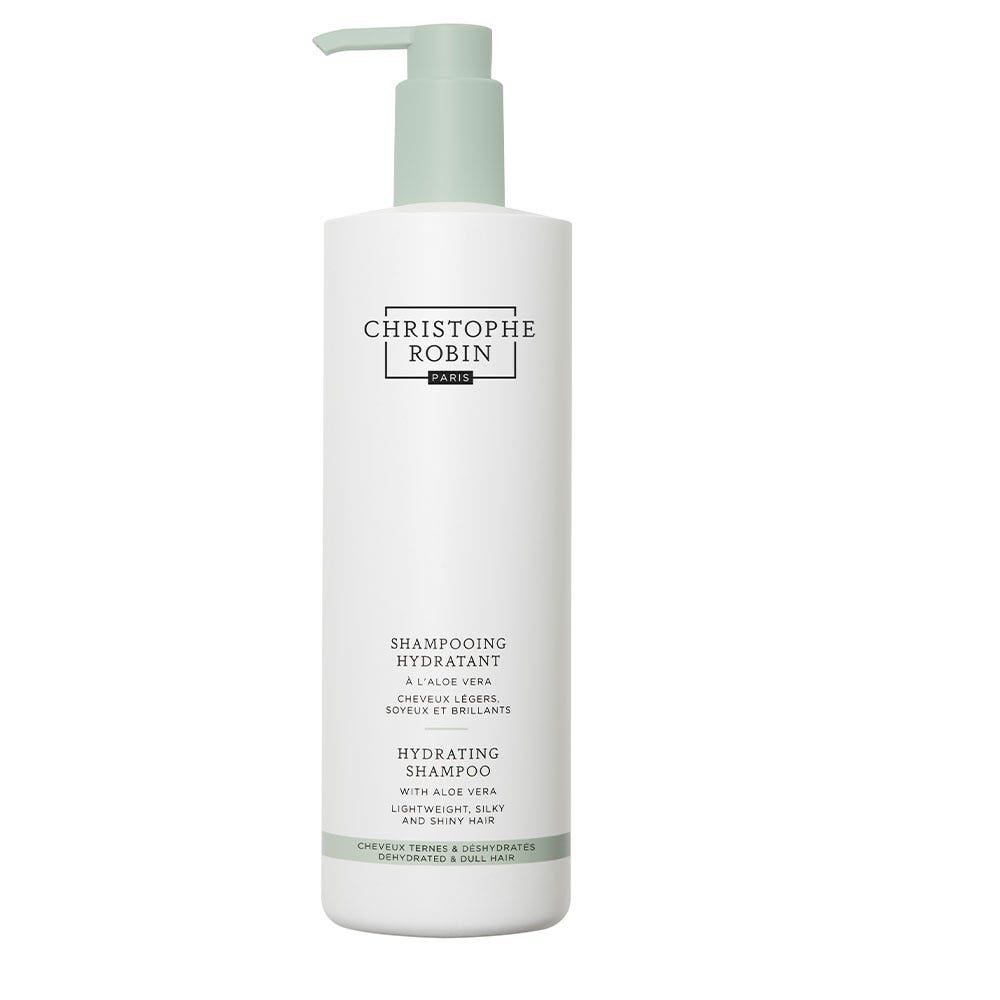 Christophe Robin Hydrating Ritual Hydrating Shampoo with Aloe Vera Light, Silky and Shiny Hair 500ml